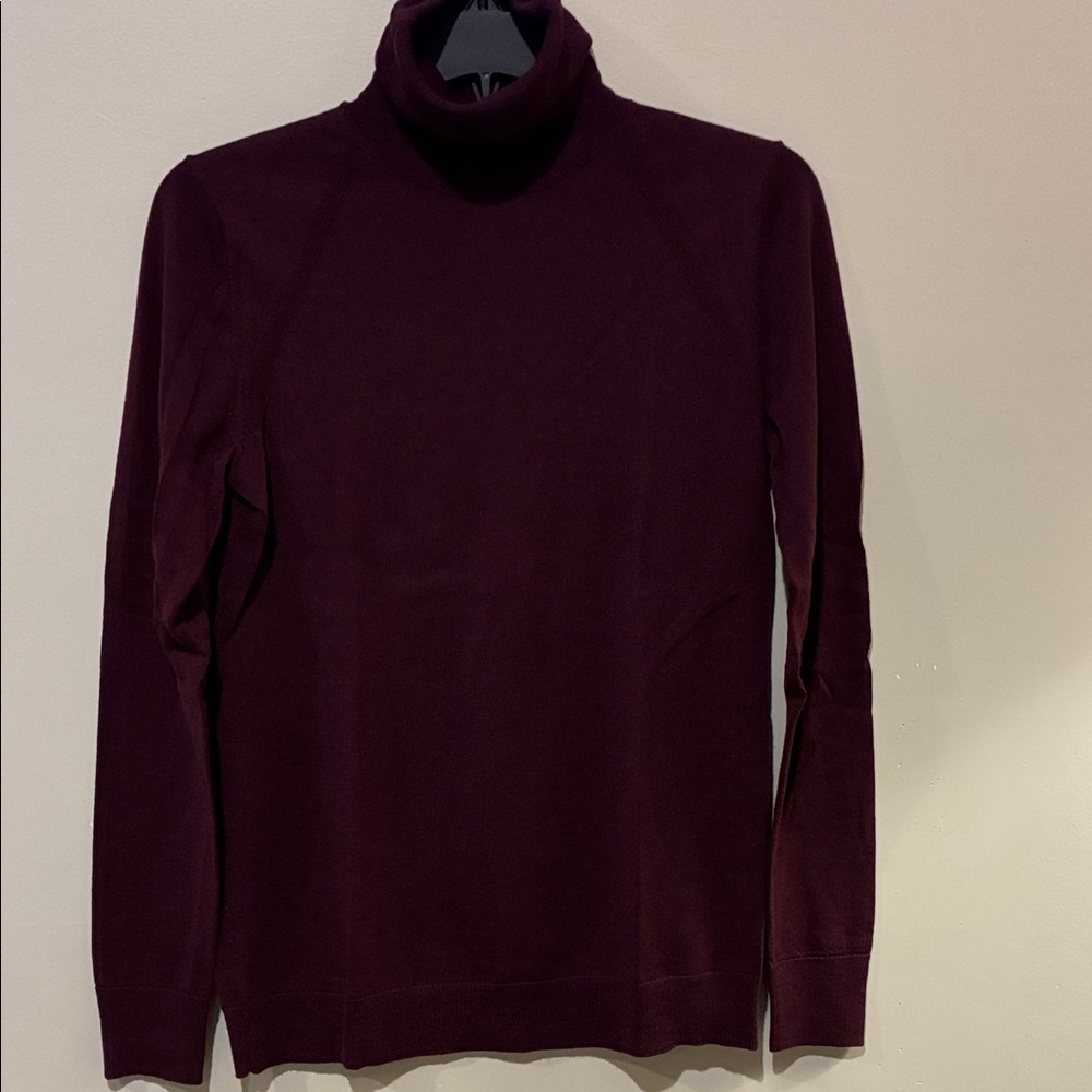 Banana Republic Women's Burgundy Turtleneck Sweater